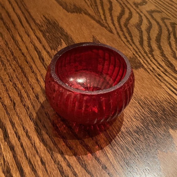 Enchanted Forest glass hurricane and tealight - Picture 7 of 7